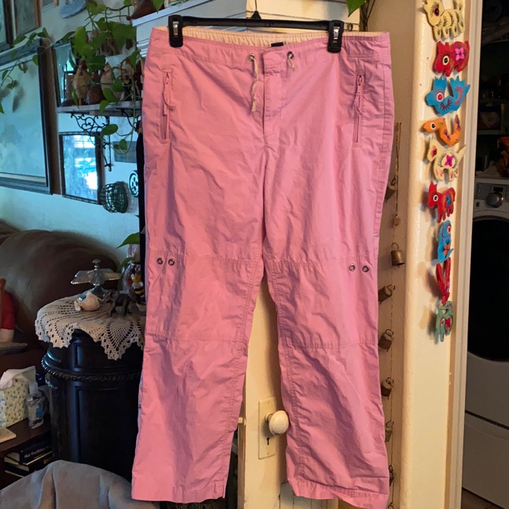 Gap Cotton Cargo Drawstring Pink pants  XL!